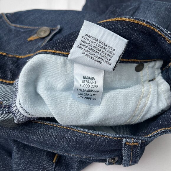 Hudson‎ Bacara Straight Flood Cuff Denim Jeans Dark Wash Low-Rise Womens 28 - Picture 9 of 16